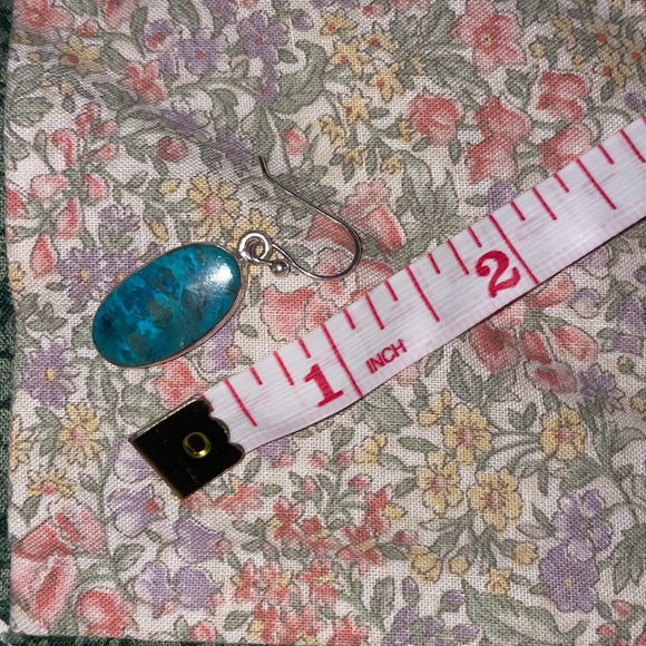 Genuine Turquoise Earrings - Picture 4 of 4